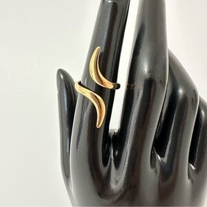 18K Gold Plated Geometric Open Rings